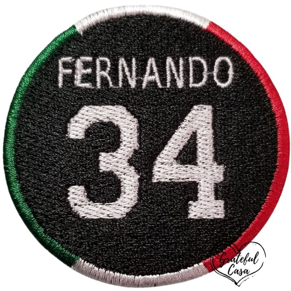 Full Coverage - Fernando Valenzuela 34 Mexican National Team Memorial Patch